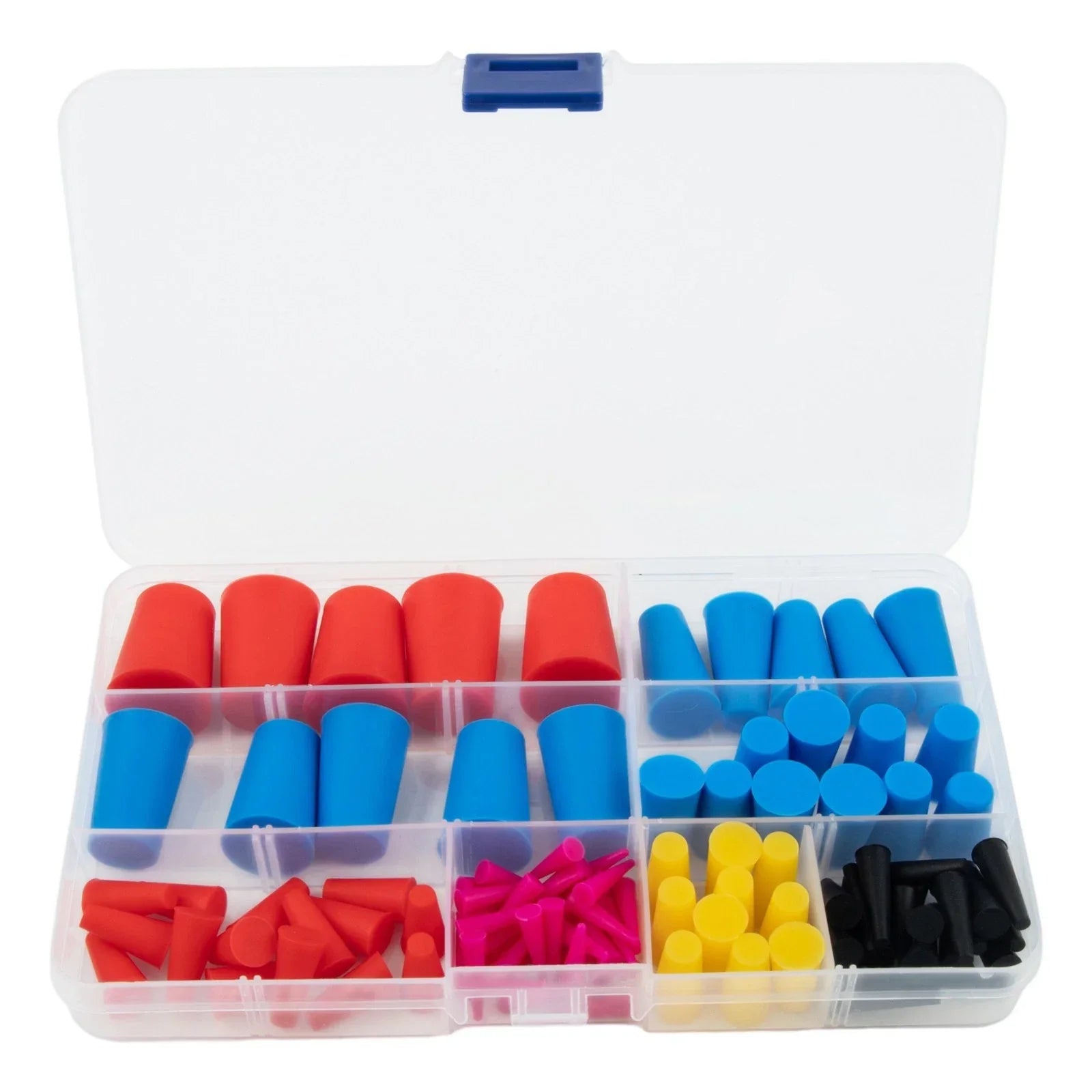 105 Pcs High Temp Masking Powder Coating Silicone Cone Assortment