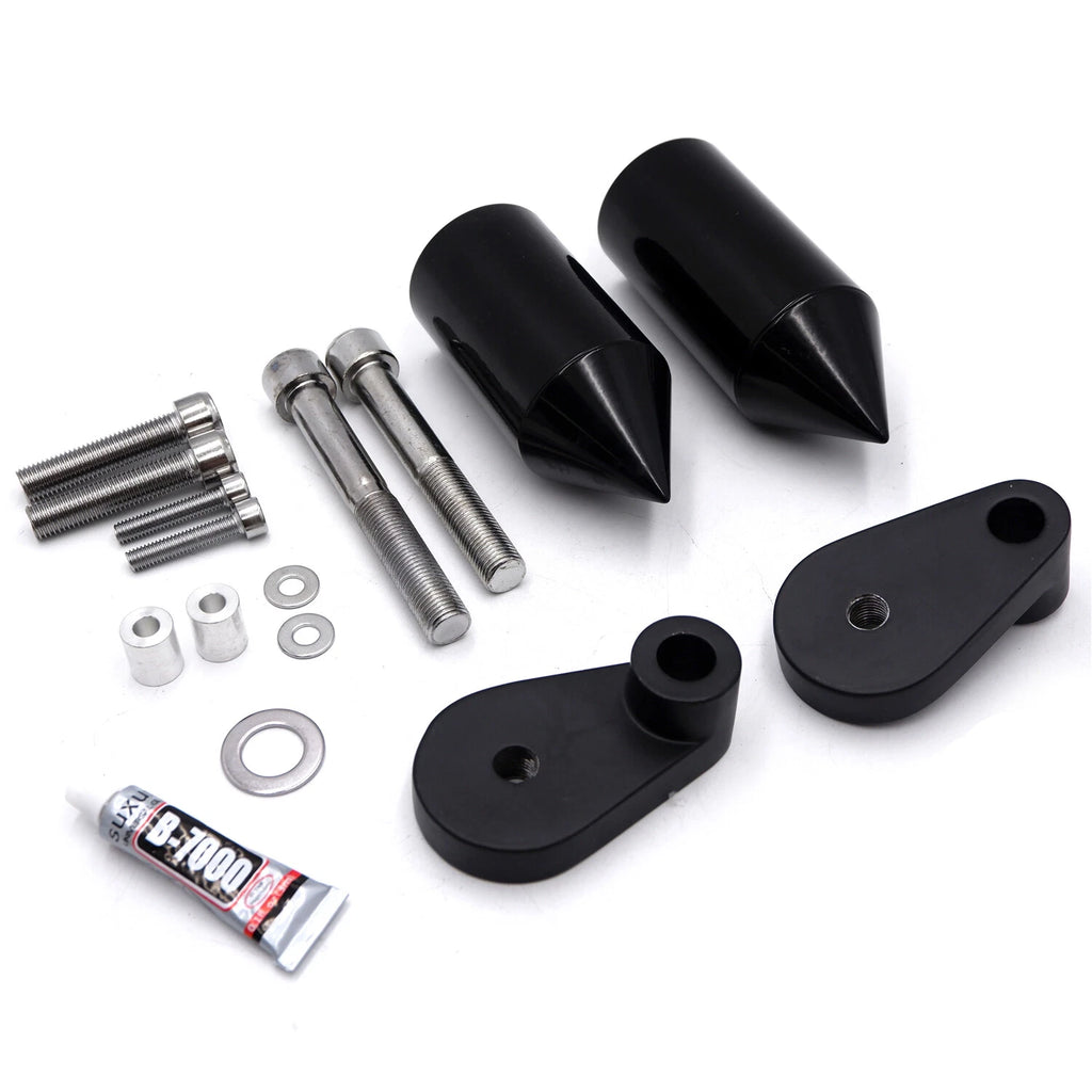 Black Spike Frame Slider for Honda CBR1000RR (2006–2020)