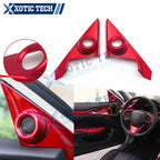 Red ABS Inner Front Door Speaker A-Pillar Molding for Honda Civic (2016–2021)