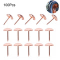 100Pcs Upholstery Nails Round Pins for Furniture Craft (11mm x 17mm)