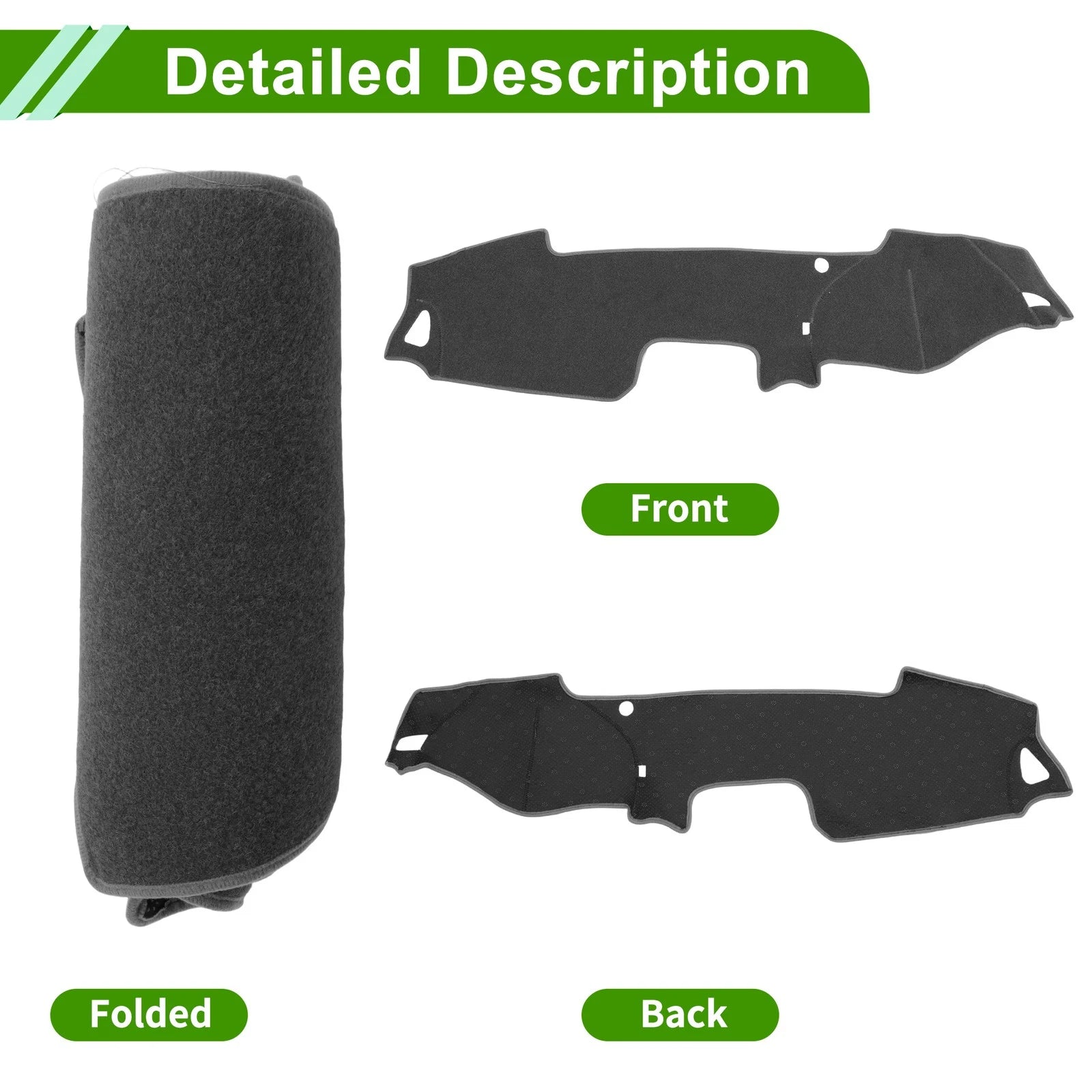Dash Cover for Mazda MX-5 (2015–2022) Polyester Gray