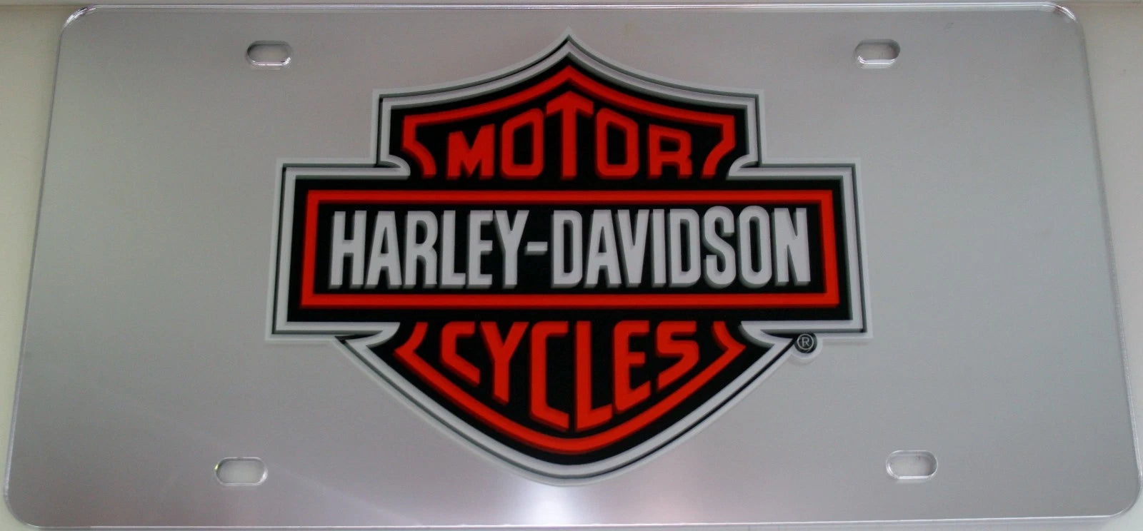 Acrylic Mirror Finish License Plate Tag for Harley Davidson