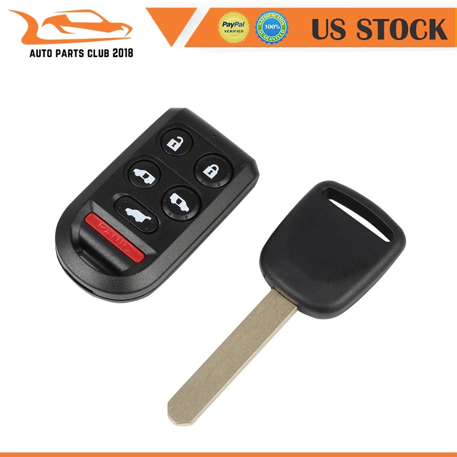 Set of 2 Remote Key Fobs for Honda Odyssey 3.5L (2005–2010) OUCG8D-399H-A