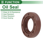 Set of 5 Oil Seals for Various Models (22x38x8mm, FKM Rubber)