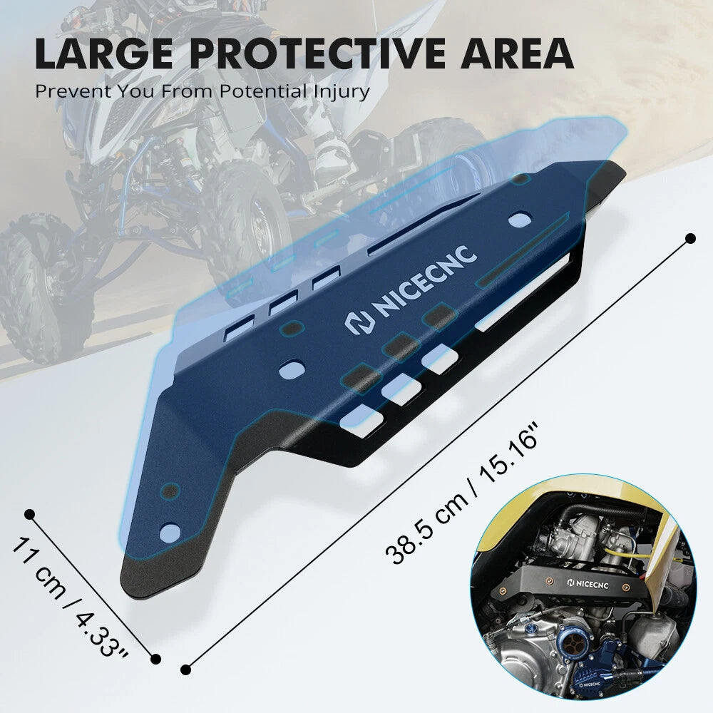 Muffler Mid Pipe Heat Shield for Yamaha Raptor 700 YFM700 (2015–2026)