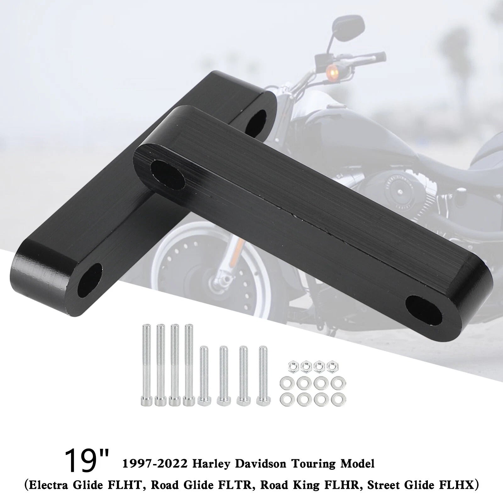 19" Front Fender Spacers for Harley Touring Electra Street Glide (1997–2022) T9