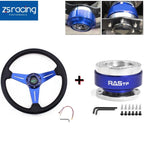 350mm Flat Dish Racing Steering Wheel for Universal Fit
