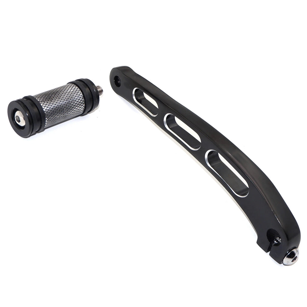 Black Foot Shift Lever w/ Shifter Peg for Harley Dyna FLD FXD FXDF (1991–2017)
