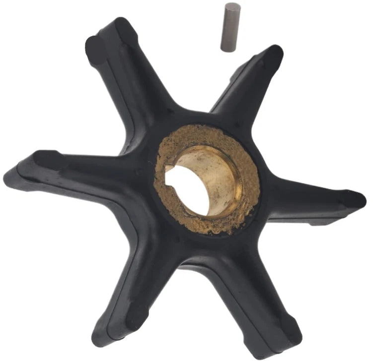 Water Pump Impeller with Pin for Evinrude Johnson 10-18 HP Outboard (0775518)