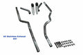 Dual Exhaust Kit for Dodge Ram 1500 (2004–2008) - Stainless Steel, Slash Tip