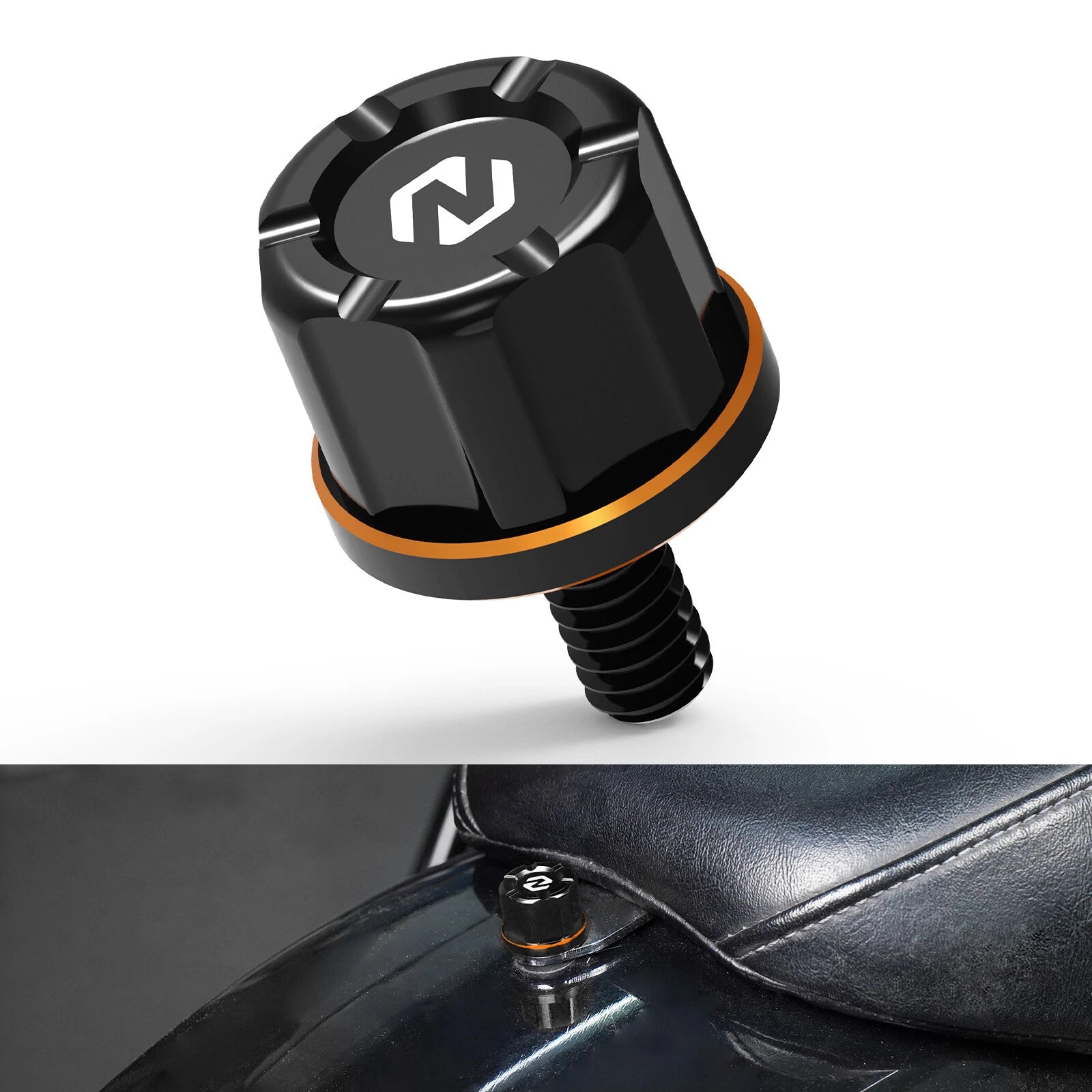 Anodized Rear Seat Bolt Knob 2952A for Harley Fat Boy Road King Electra Glide (1990–2023)