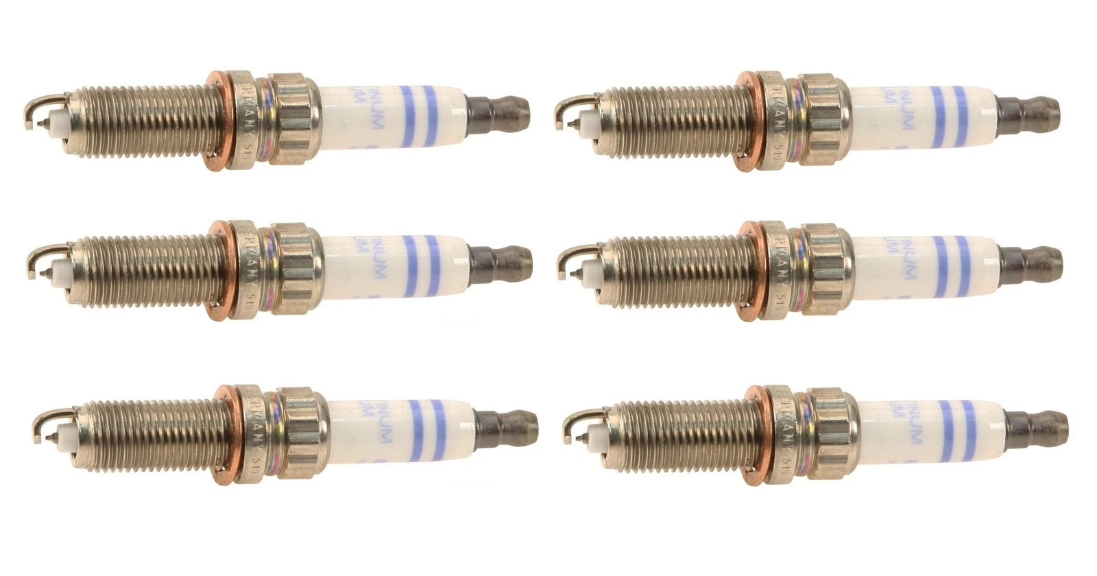 Set of 6 Spark Plugs for Mercedes-Benz W204 C216 W163 (ZR6SII3320)