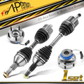 2X Front Side CV Axle + 2X Wheel Hub Bearing for Chevy Impala (2000–2016)