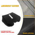 Console Lid Armrest Vinyl Cover for GMC Sierra 1500 (2014–2018) Black