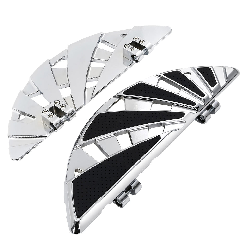 Chrome Driver Passenger Floorboard Kit for Harley Street Glide (1993–2025)
