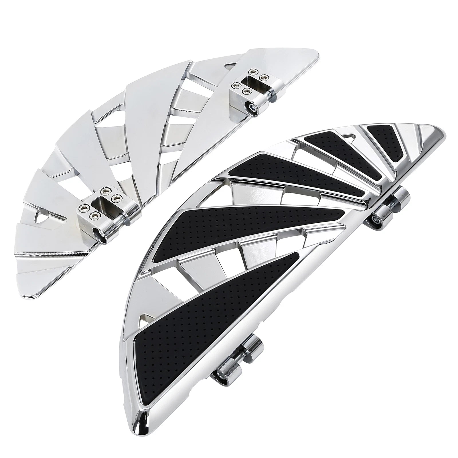 Chrome Driver Passenger Floorboard Kit for Harley Street Glide (1993–2025)