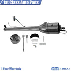 32" Chrome Steering Column Tilt for Auto with Wheel Adapter