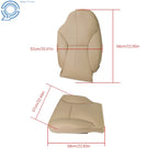 Set of 4 Front Seat Covers for Dodge Ram 1500 2500 3500 (1998–2002) Tan Leather