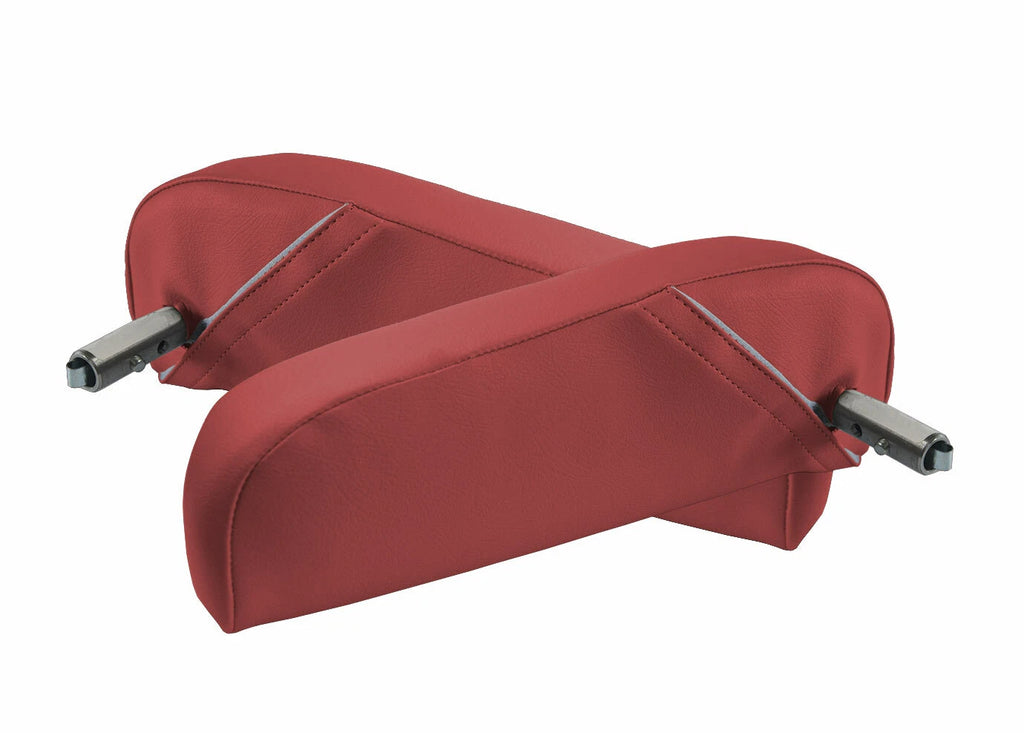 Leather Front Seat Armrest Protector Cover for Volvo VNL (2004–2018) Red