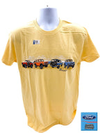 Ford Bronco T-Shirt Heavy Duty Yellow Haze Vintage Beach Scene (2021–2024)