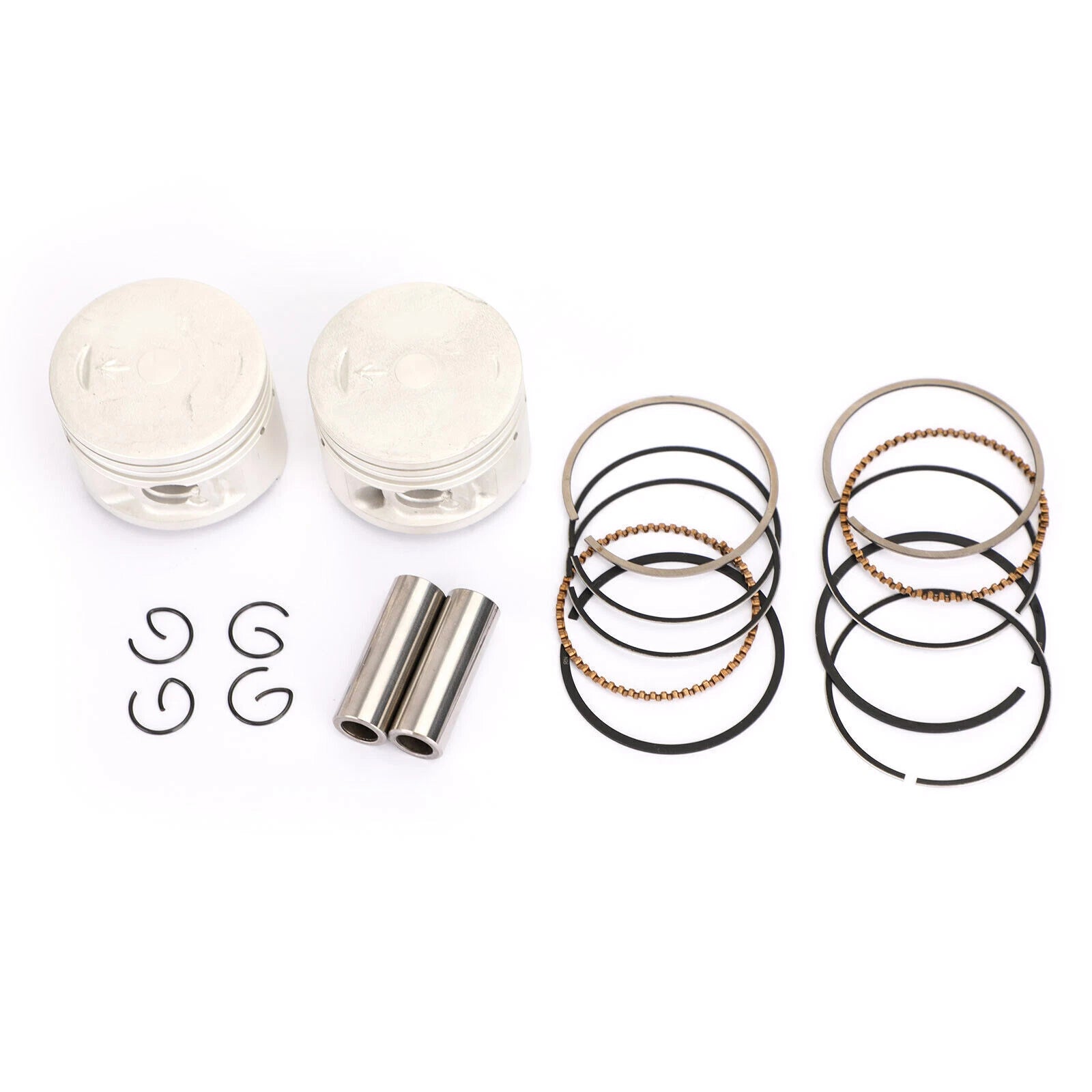 2x Piston Kit 0.25MM O/S 49.25mm for Yamaha Virago XV250 SRV250 (1988–2018)