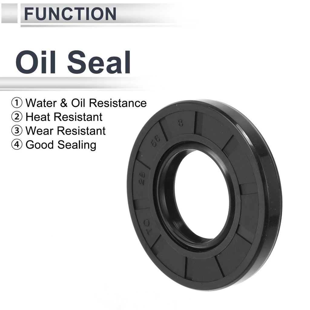 Set of 5 Oil Seal Rotary Shaft Seal TC Ring 28x56x8mm Nitrile Rubber