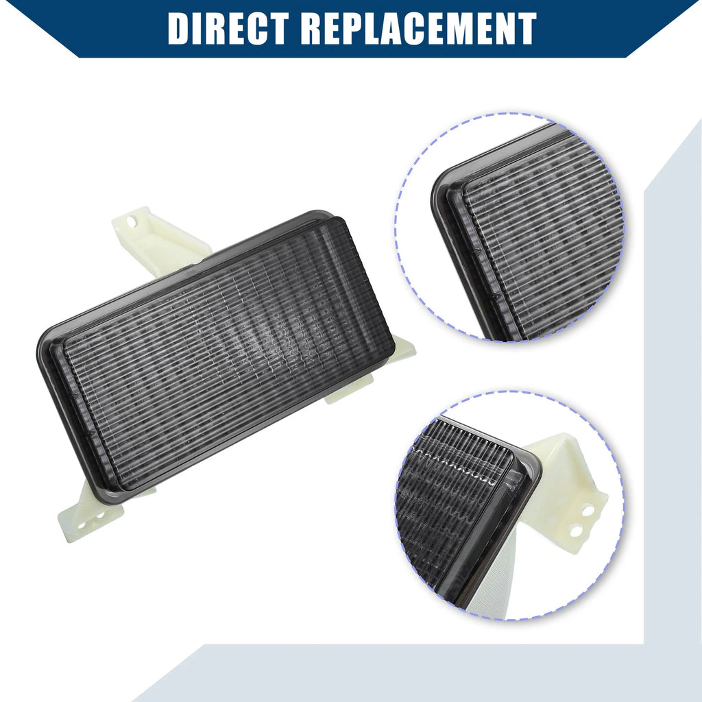Pair of Park Signal Lens Covers for Chevrolet Pickup (1983–1985) Black