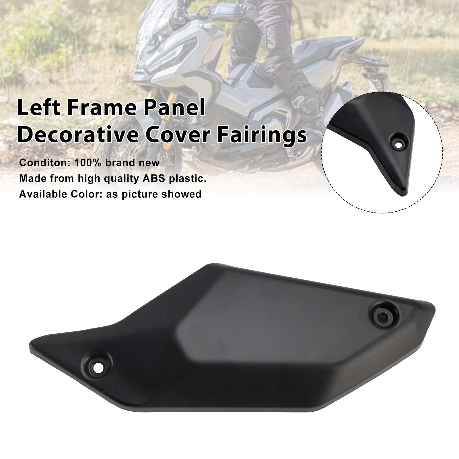 Left Frame Panel Decorative Cover for Honda X-ADV 750 (2021–2025) Black