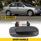 Front Exterior Door Handle RH for Nissan Sentra (2000–2006) Black