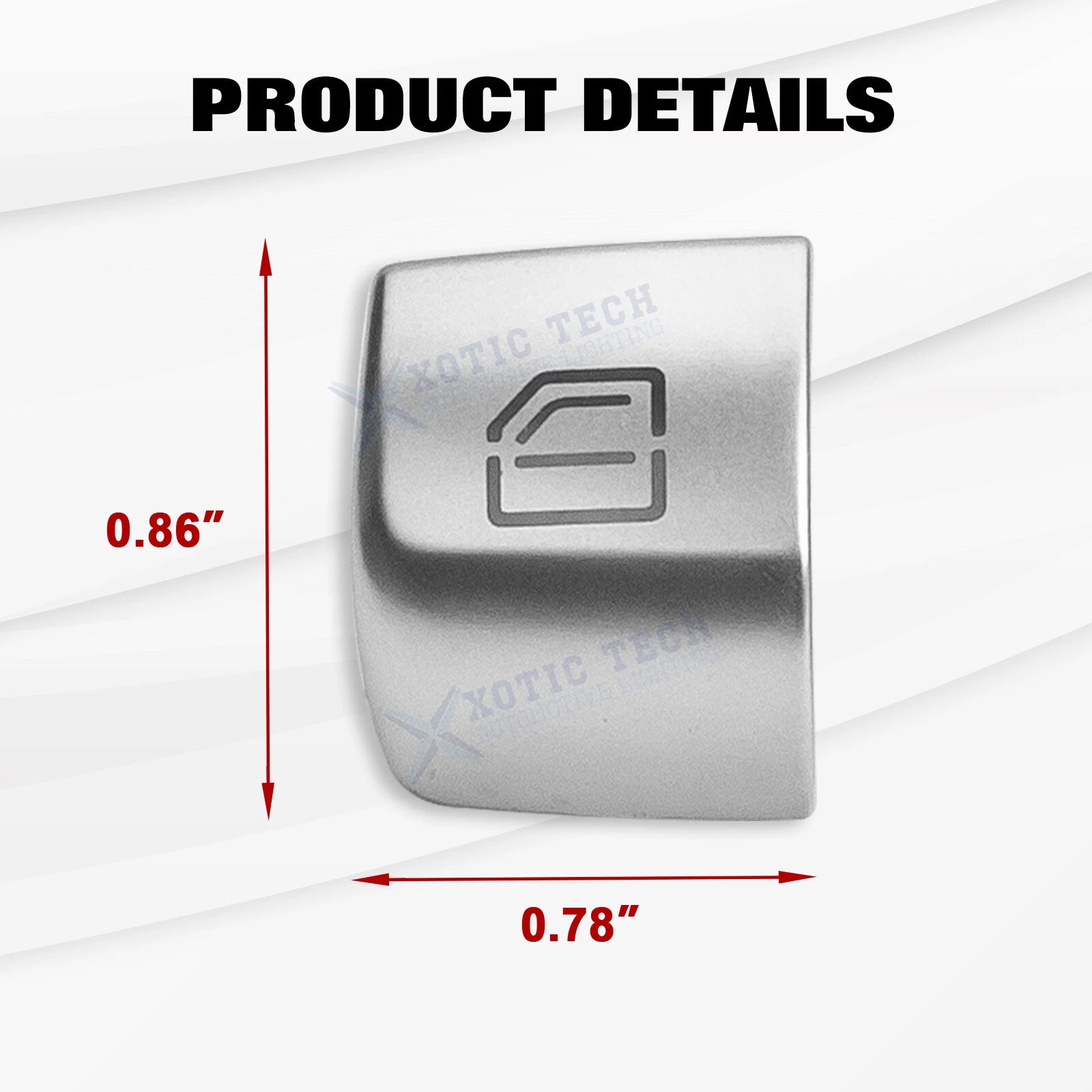 Rear Left Power Window Master Switch Repair Button Cap for Benz C-Class (2015-2021)