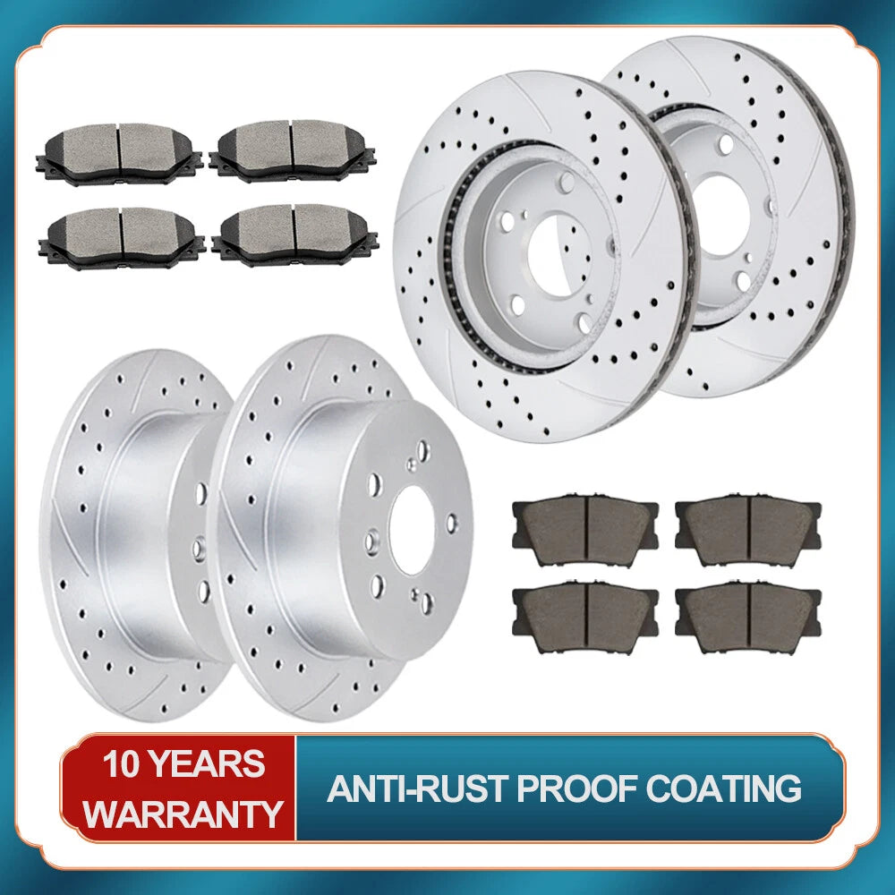Brake Rotors + Pads for Toyota RAV4 Lexus HS250H (2006–2018)