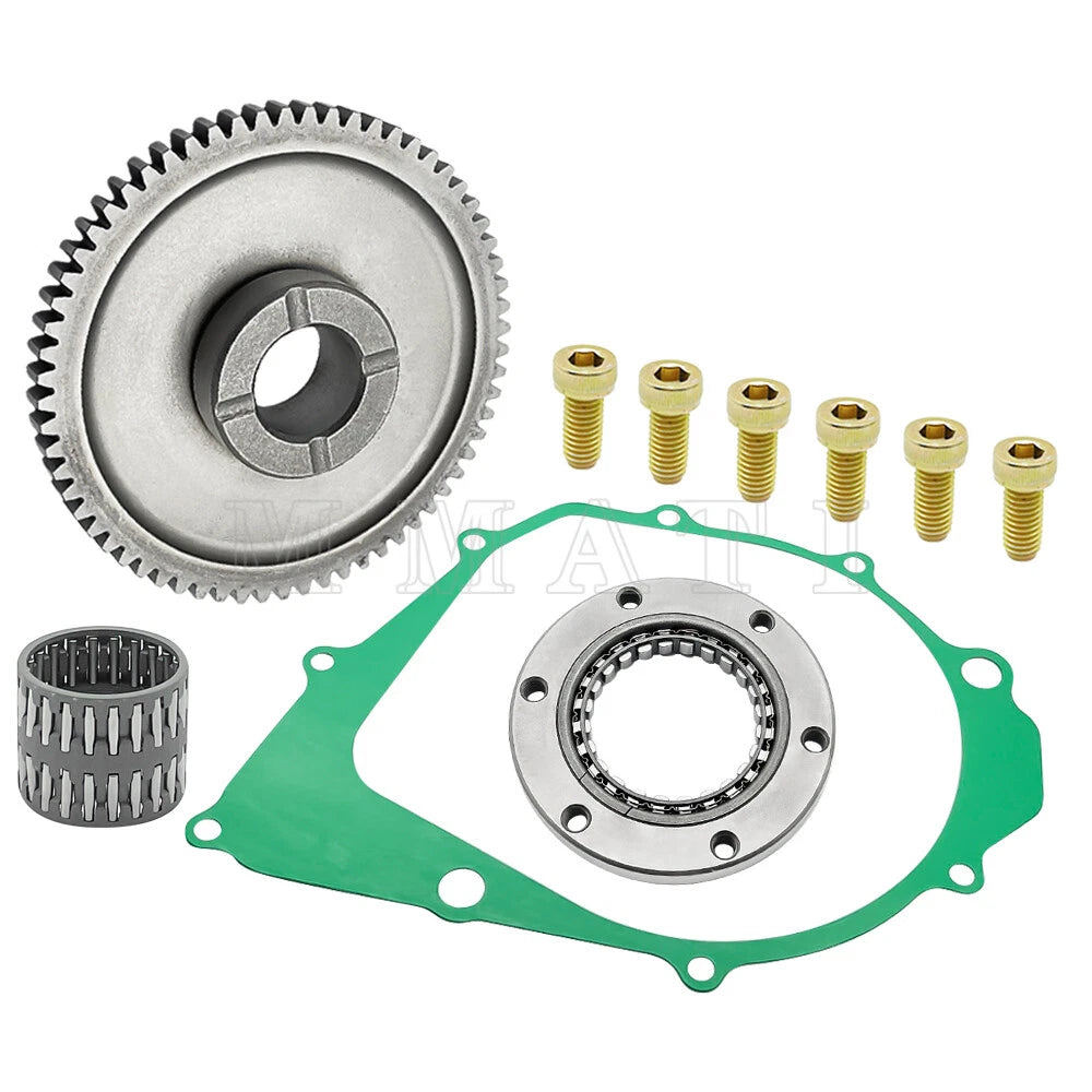 Starter Clutch One Way Bearing Gear Idler Kit for Yamaha Kodiak 400 (1993–1999)