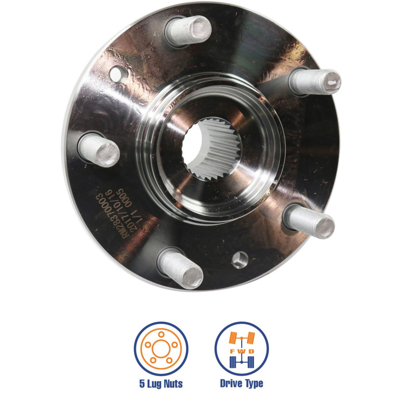 Wheel Hubs for Mazda 6 (2003–2013) Front Driver and Passenger Side