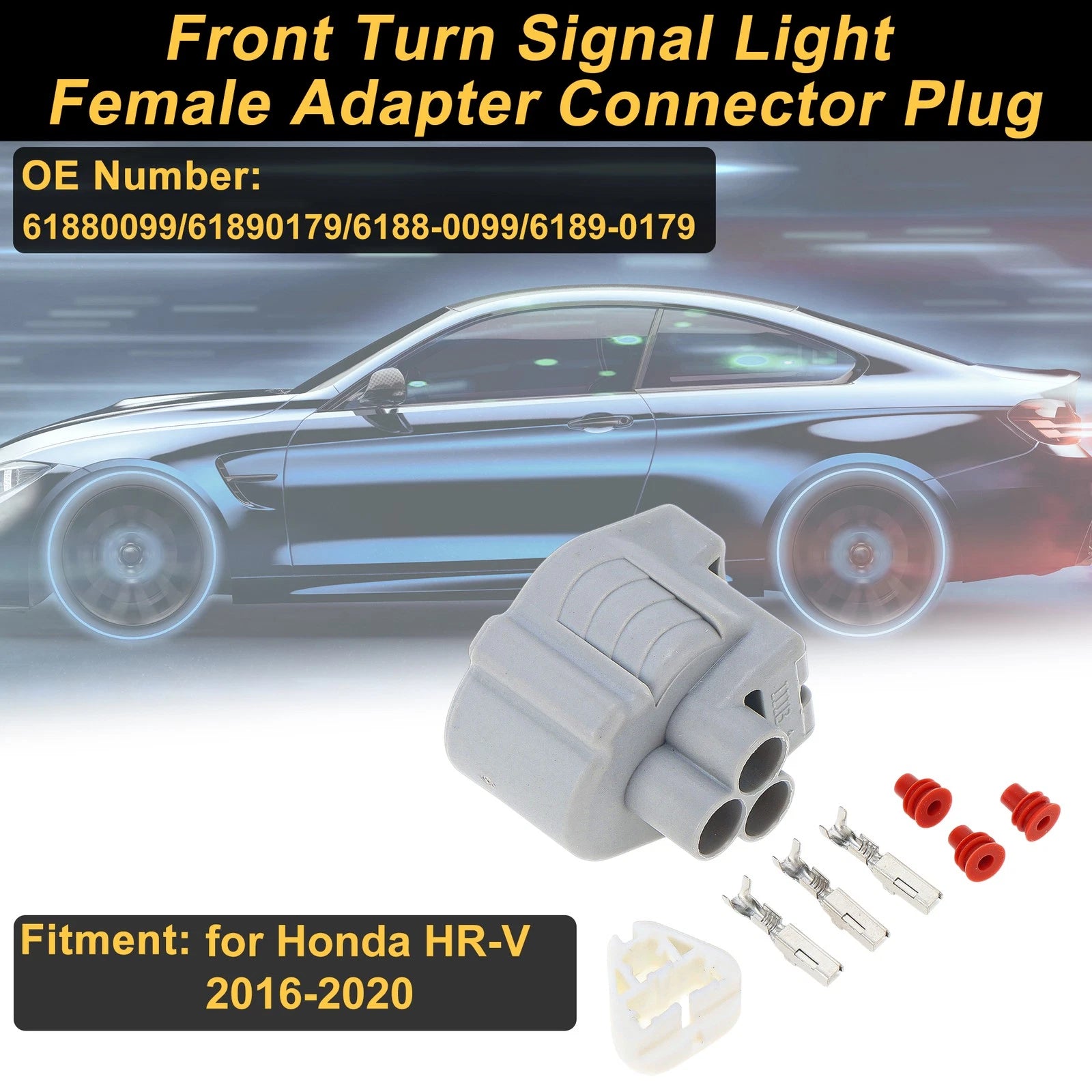 Set of 3 Pins Ignition Coil Connector Plug for Honda HR-V (2016–2020) No.61880099