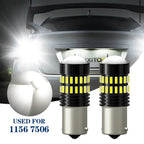 2X AUXITO 1156 BA15S 48 SMD LED Tail Turn Signal Backup Light Bulb for