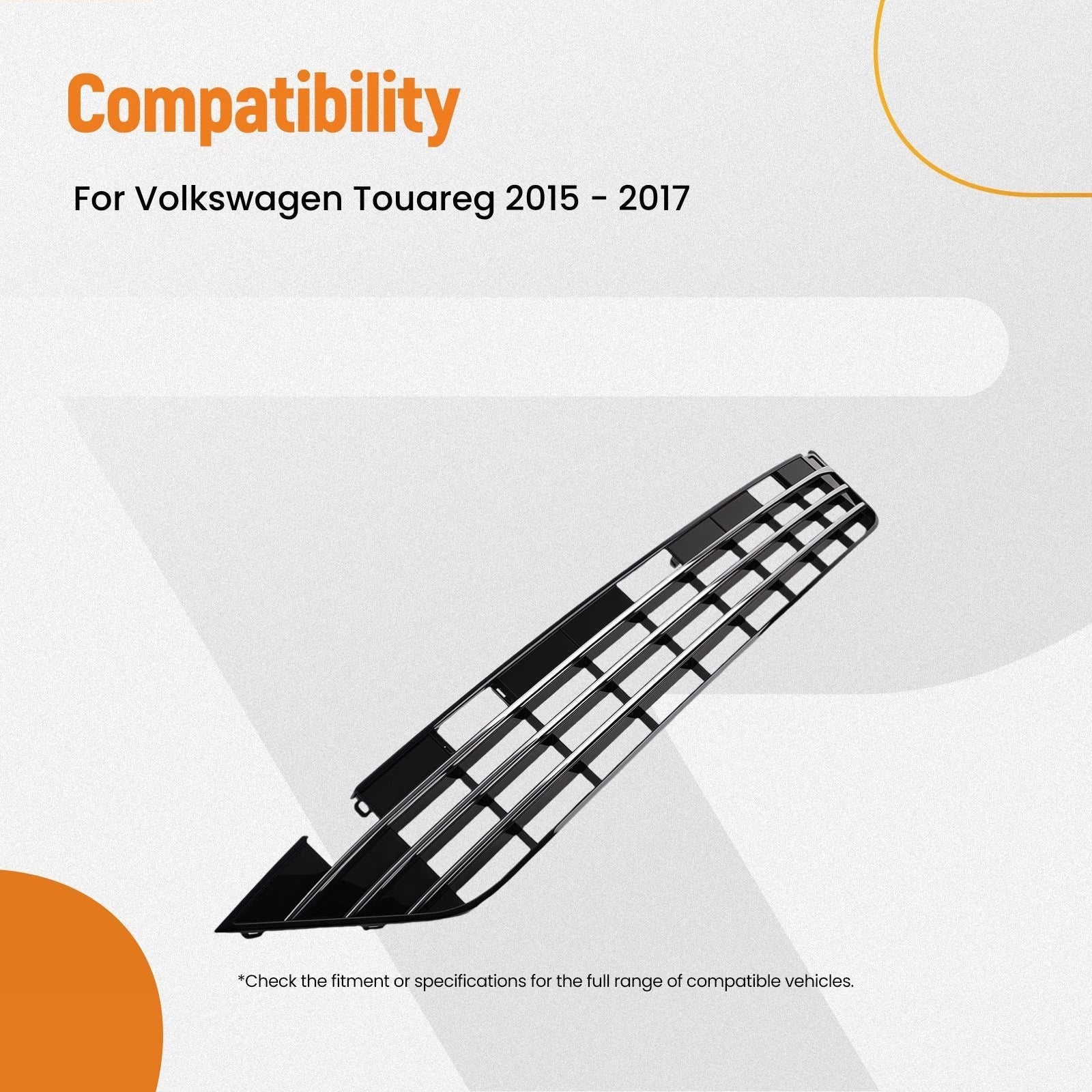 Front Lower Grille for Volkswagen Touareg (2015–2017) 7P6853671H Performance