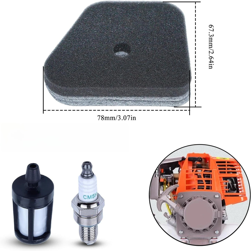 3pc Parts Kit for FS Trimmer (Air Filter, Fuel Filter, Spark Plug)