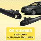 Set of 2 Exterior Door Handles for Kia Forte (2010–2013)