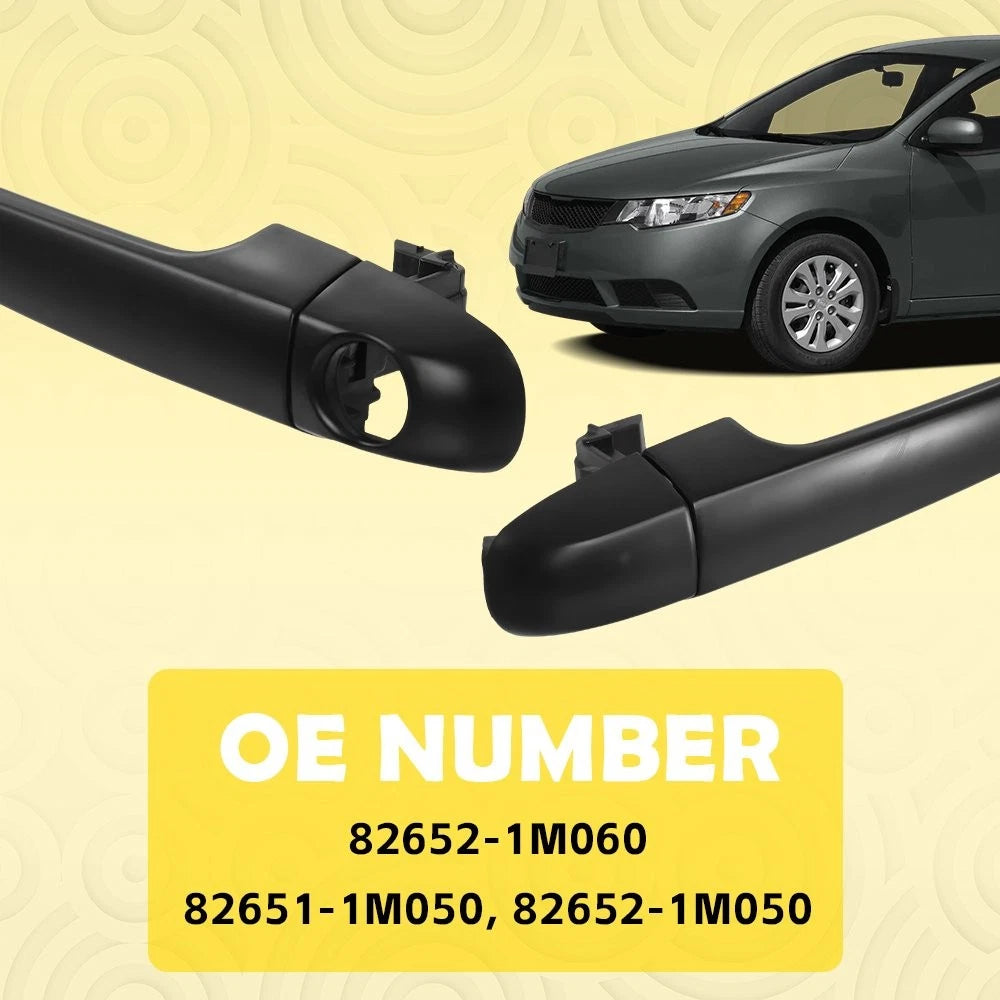 Set of 2 Exterior Door Handles for Kia Forte (2010–2013)
