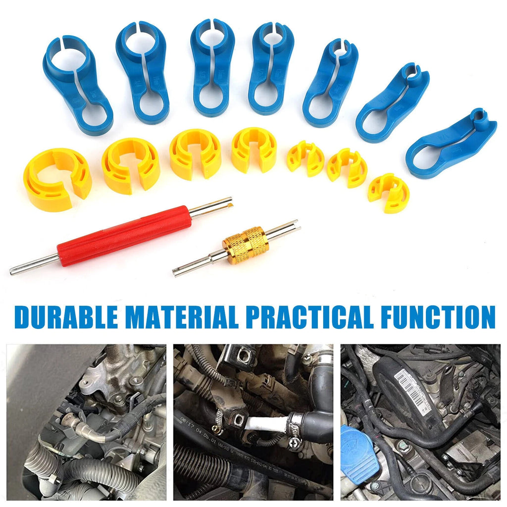 16pcs AC Fuel Line Quick Disconnect Tool Set for Cars (Universal)