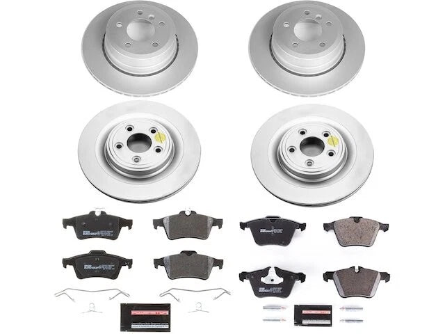Front and Rear Brake Pad and Rotor Kit for Jaguar XKR (2007–2009) HQ327XB