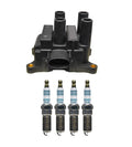 Denso Ignition Coil & 4 Iridium Spark Plugs Kit for 2.0L L4