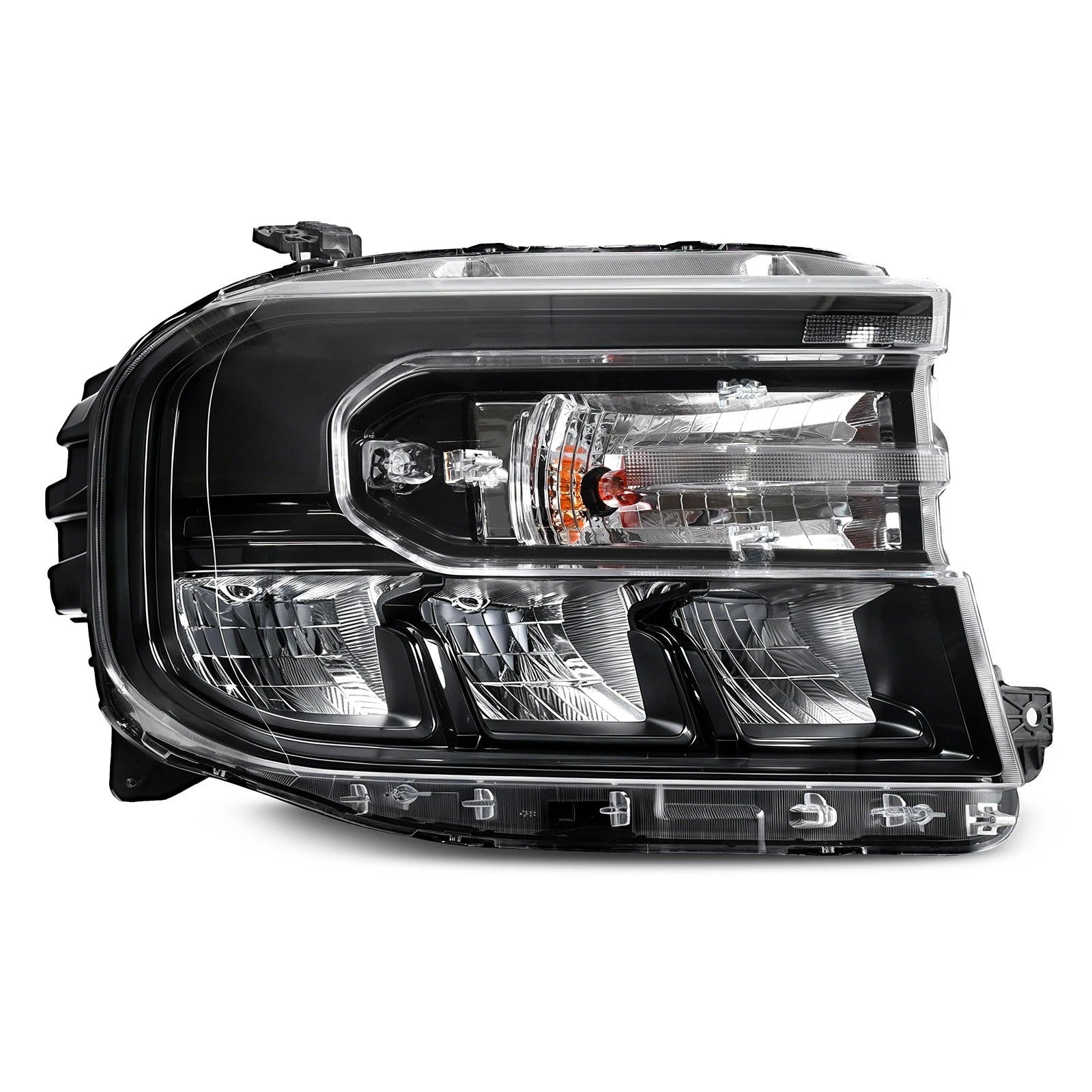 Set of 2 Black LED Headlights for Ford Maverick XL XLT (2022–2024)