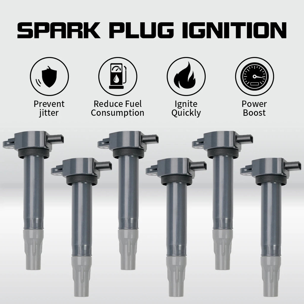 Set of 6 Ignition Coils for Chrysler Dodge (2006–2010) C1522 UF502