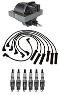 Ignition Wires & Spark Plugs Kit for Buick Isuzu GMC V6 (1 Coil, 6 Plugs)
