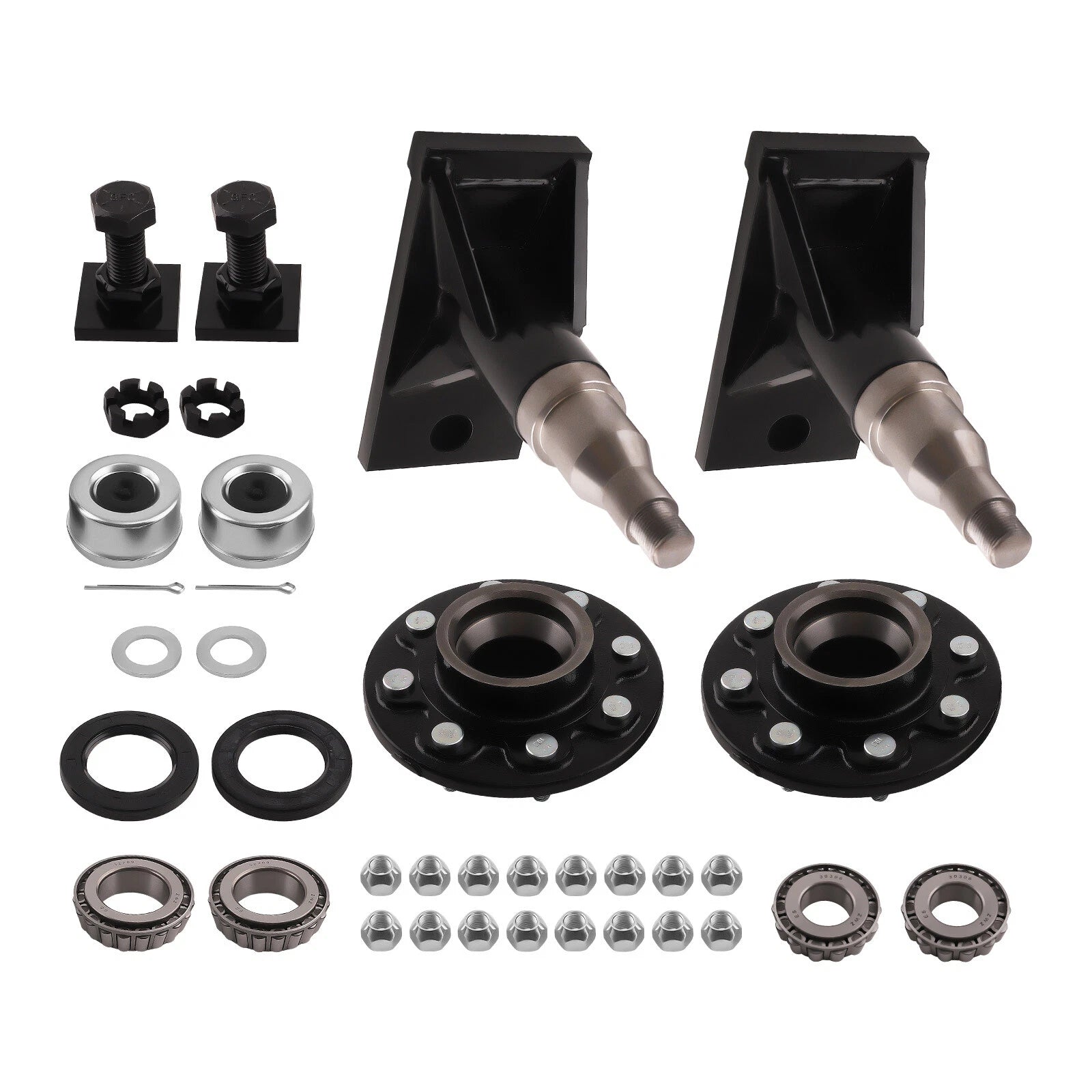 Set of 8 Lug Bolt On Wheels for Shipping Container Hub (8000LB)