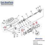 Lower Unit Repair Seal Kit for Yamaha 2 Stroke 25HP 30HP (1990–2023)