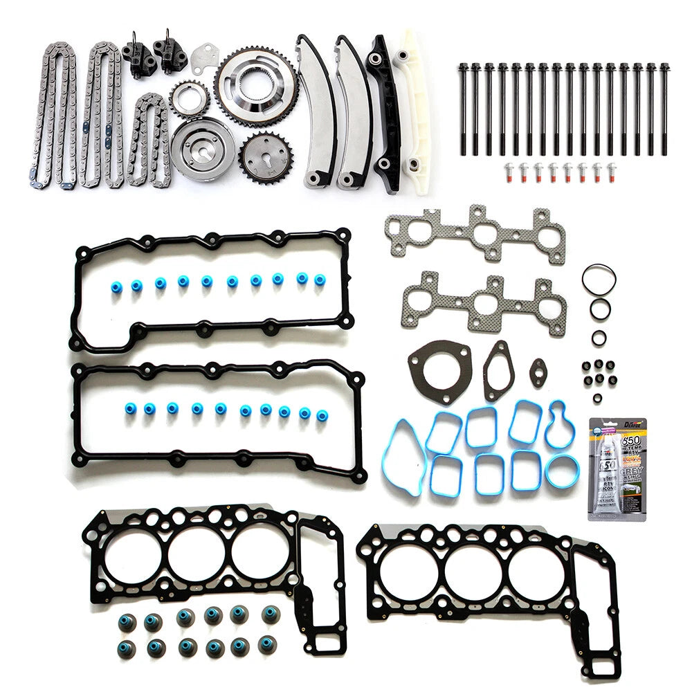 Timing Chain Kit with Head Bolts Gasket Set for Ram 1500 (2002–2003)