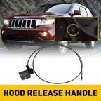Hood Release Latch Cable w/ Handle for Jeep Grand Cherokee (2005–2010) & Commander (2006–2010)