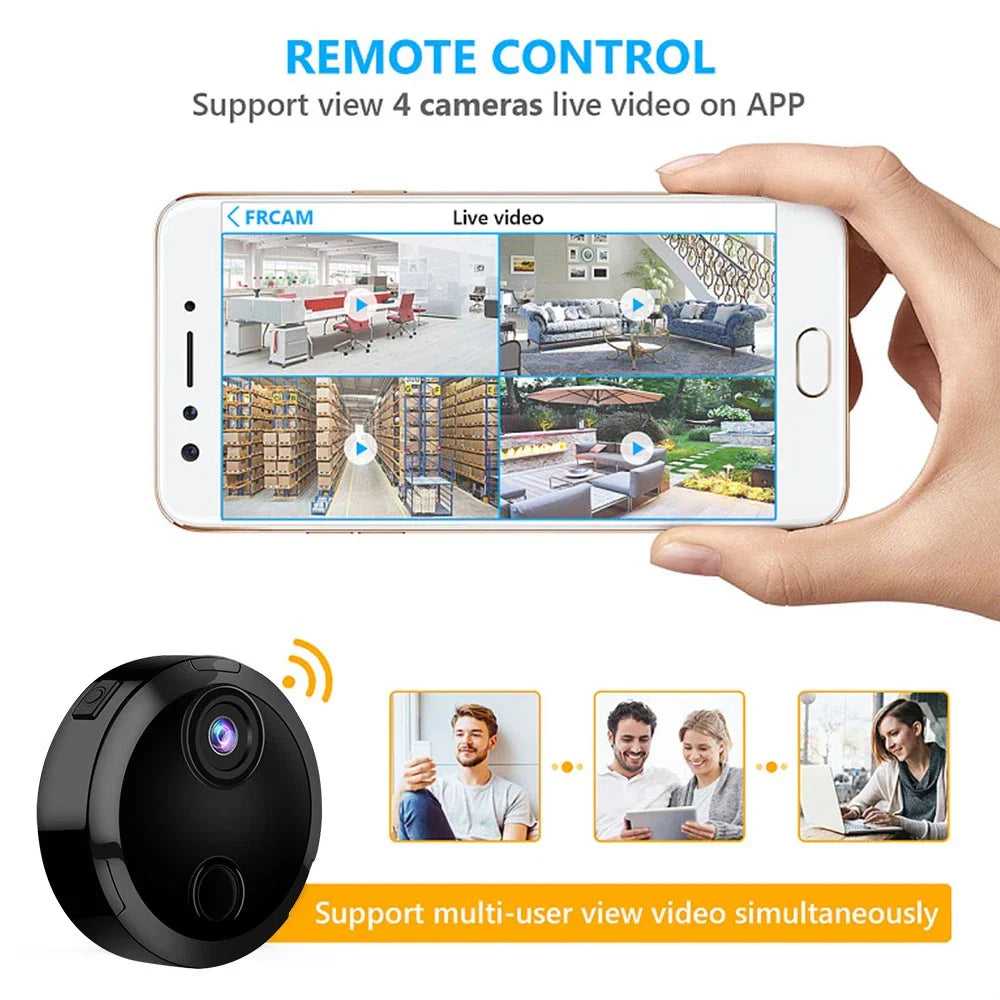 Mini WiFi Camera HD 1080P Night Vision Motion Smart Home Security Cam